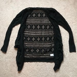 NWOT Mossimo Black Lace Cardigan
